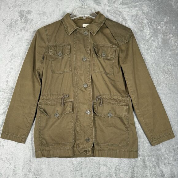 J Crew Jacket Women Small Army Green Boyfriend Fatigue Jacket Military Utility - Picture 2 of 9